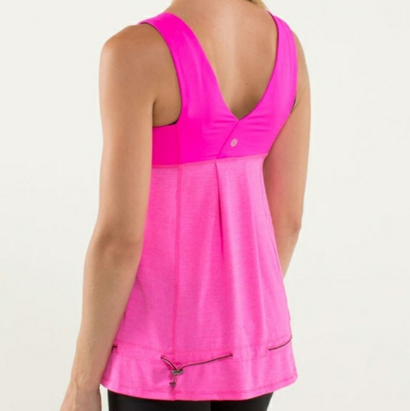 Lululemon Hustle & Bustle TankHeathered Raspberry Glo Light / Raspberry Glo Li - Picture 2 of 15